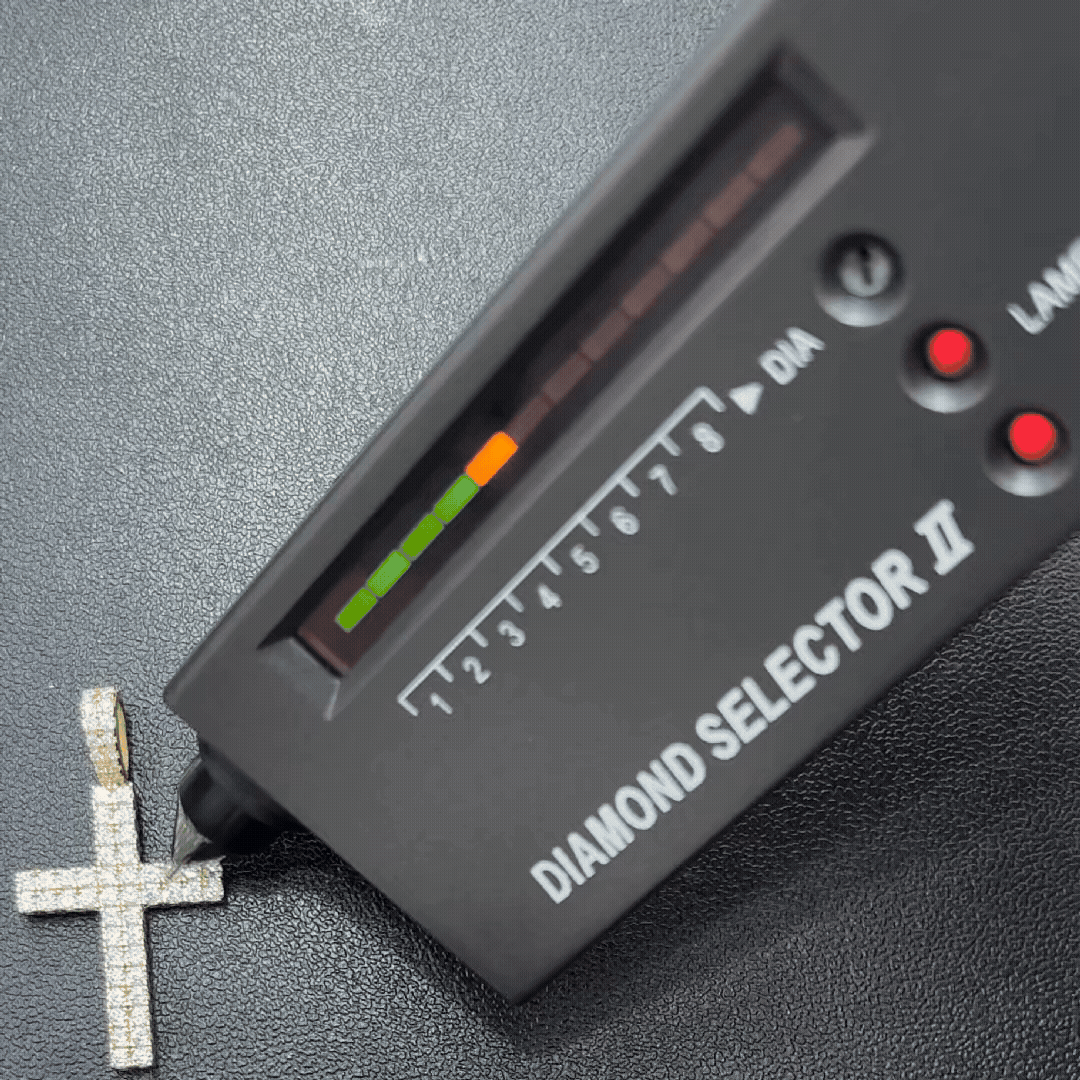 Moissanite Cross Pendant W/ Franco Chain