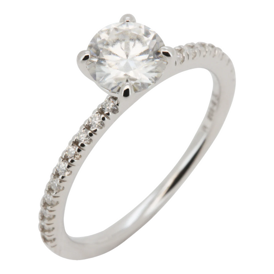 Moissanite Engagement Ring