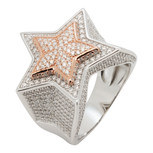 2.17ct Moissanite Star Ring