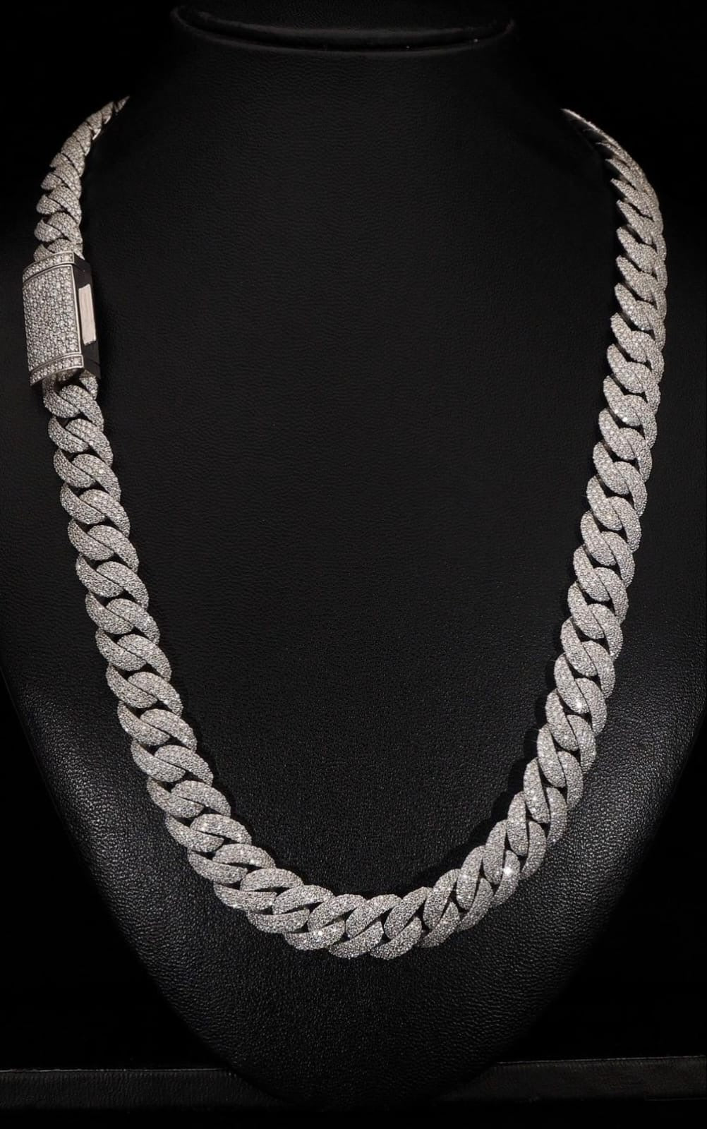 Lab Diamond Miami Cuban Link Chain