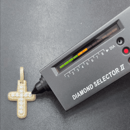 4.82 ctw Moissanite Cross W/ Franco Chain