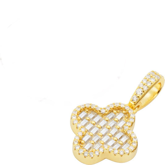 0.9 ctw Moissanite Clover Pendant