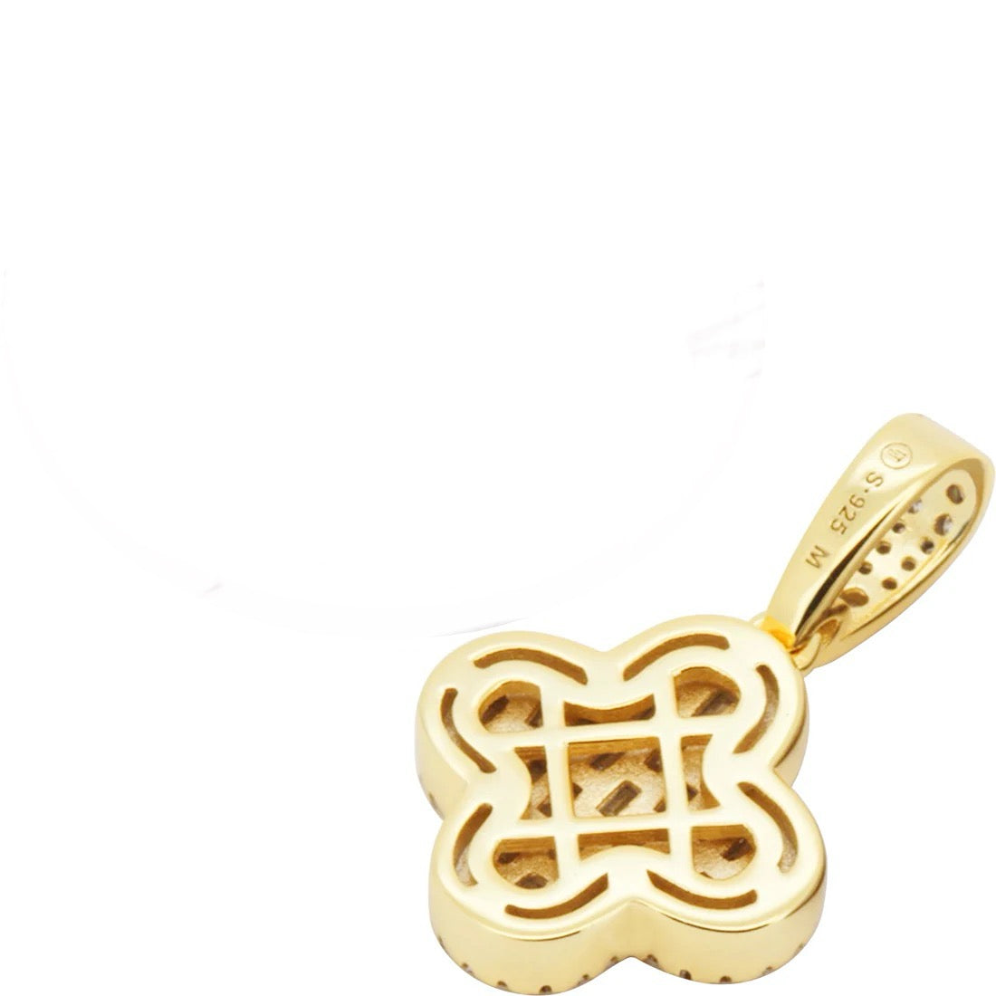 0.9 ctw Moissanite Clover Pendant