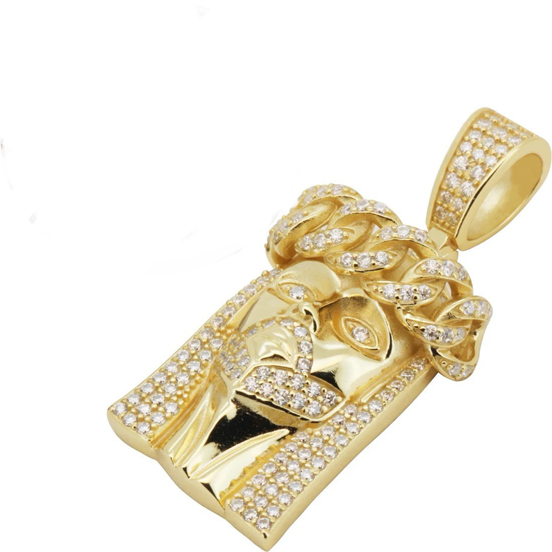 VS Moissanite Jesus Pendant