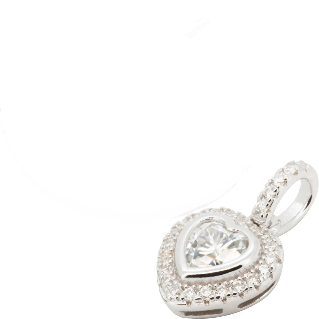 VS Moissanite Heart Pendant