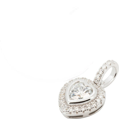 VS Moissanite Heart Pendant
