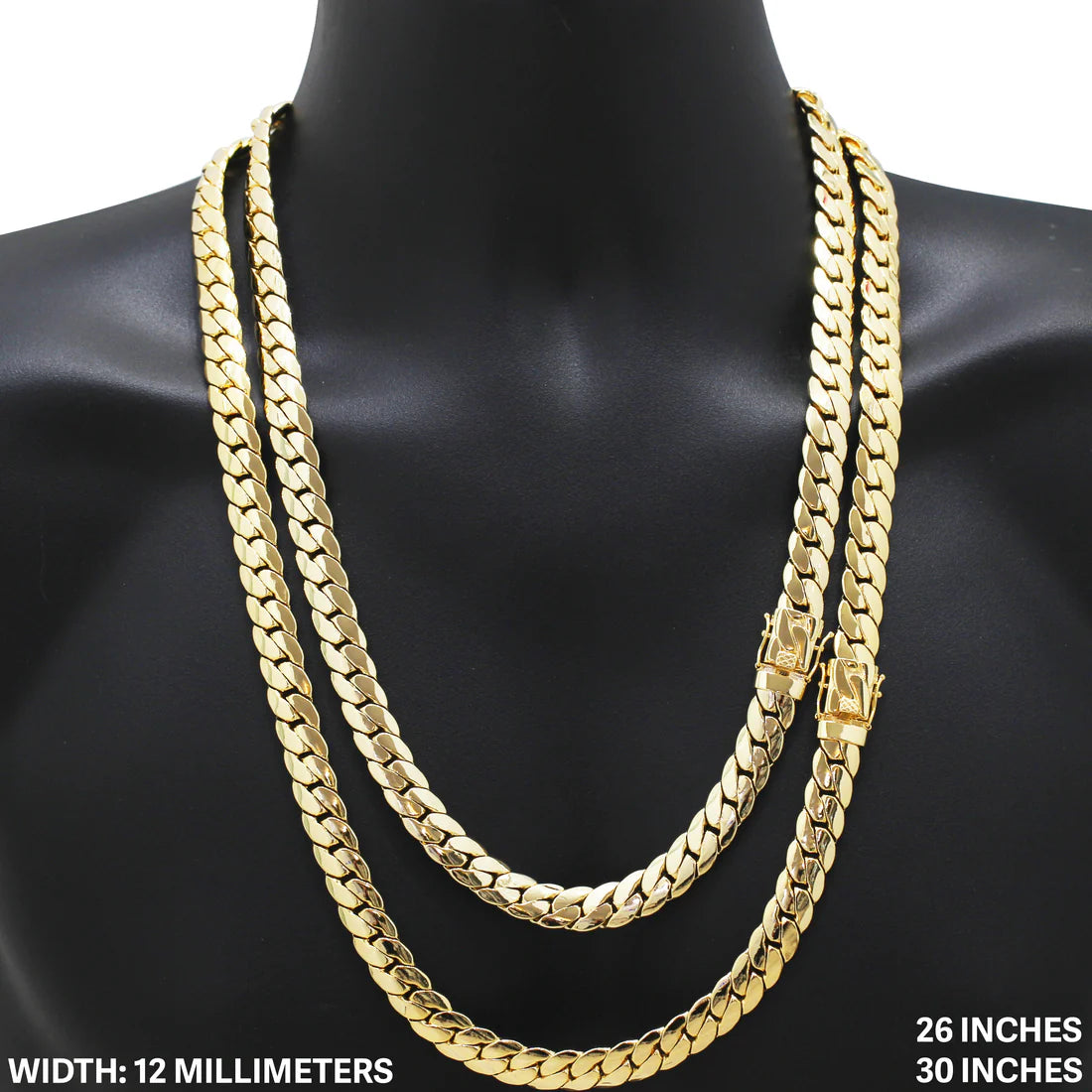 12mm miami Cuban Link Chain