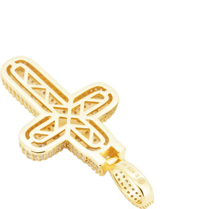 4.82 ctw Moissanite Cross W/ Franco Chain