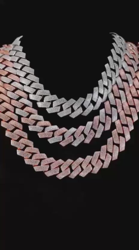 VS Moissanite Square miami Cuban Link Necklace