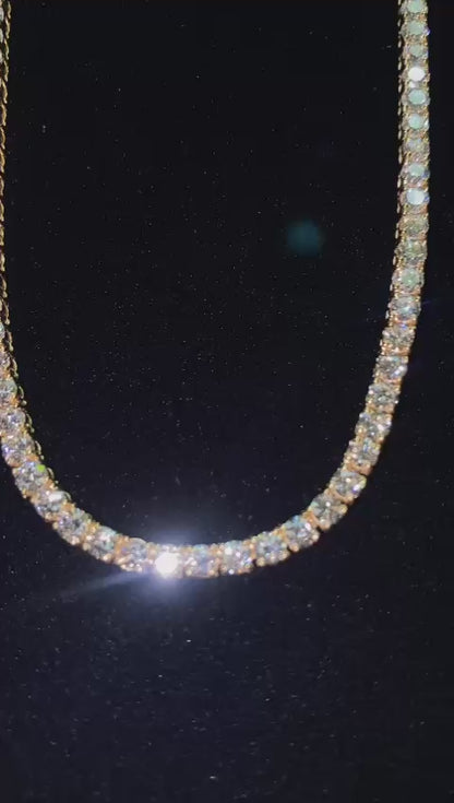 14k Gold VS Lab Diamond Tennis Chain
