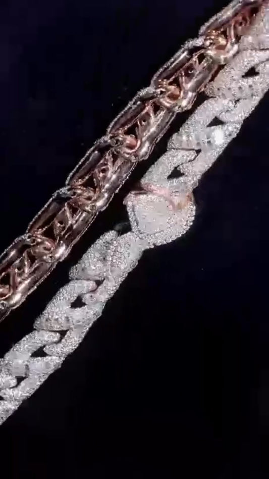 Baguette Infinity Cuban Necklace